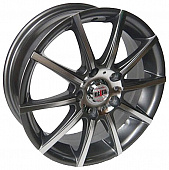 Alcasta M12 6x15 4x100 ET 43 Dia 60,1 (полированный)